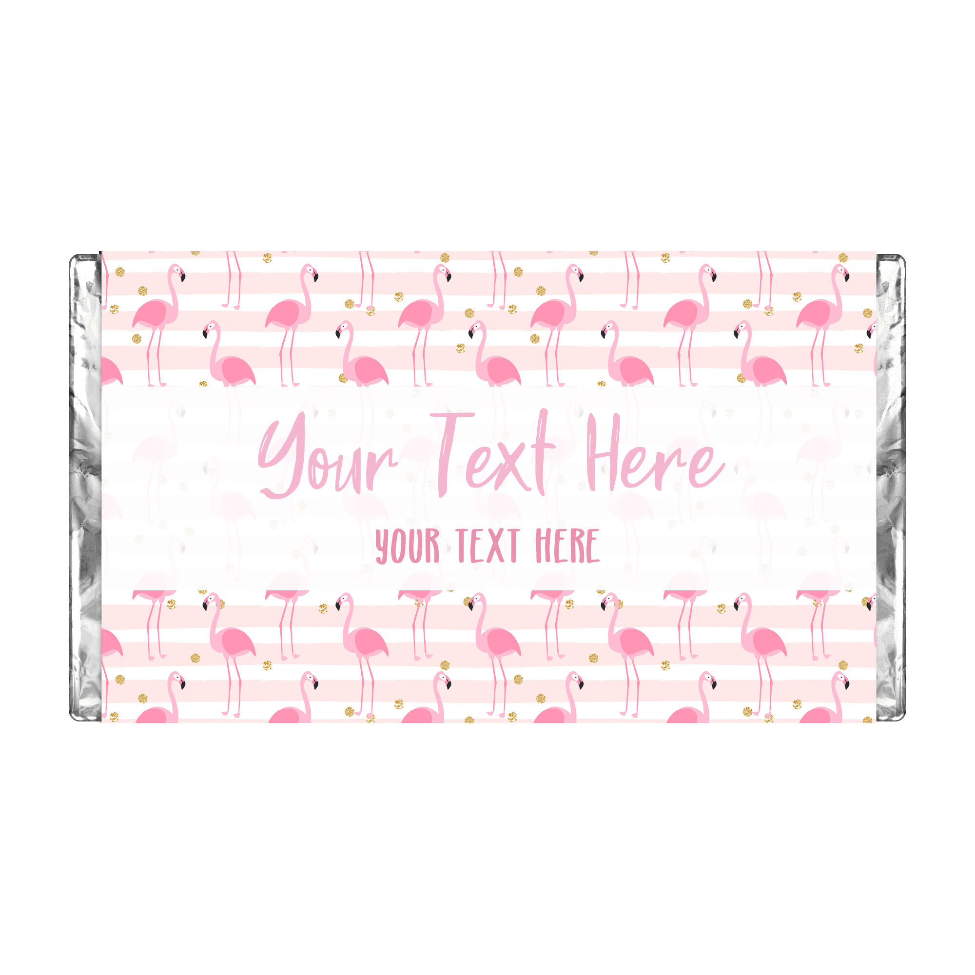Flamingos | Personalised Chocolate Bars