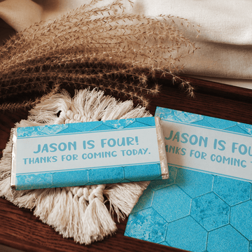 Frosty Blue | Personalised Chocolate Bars