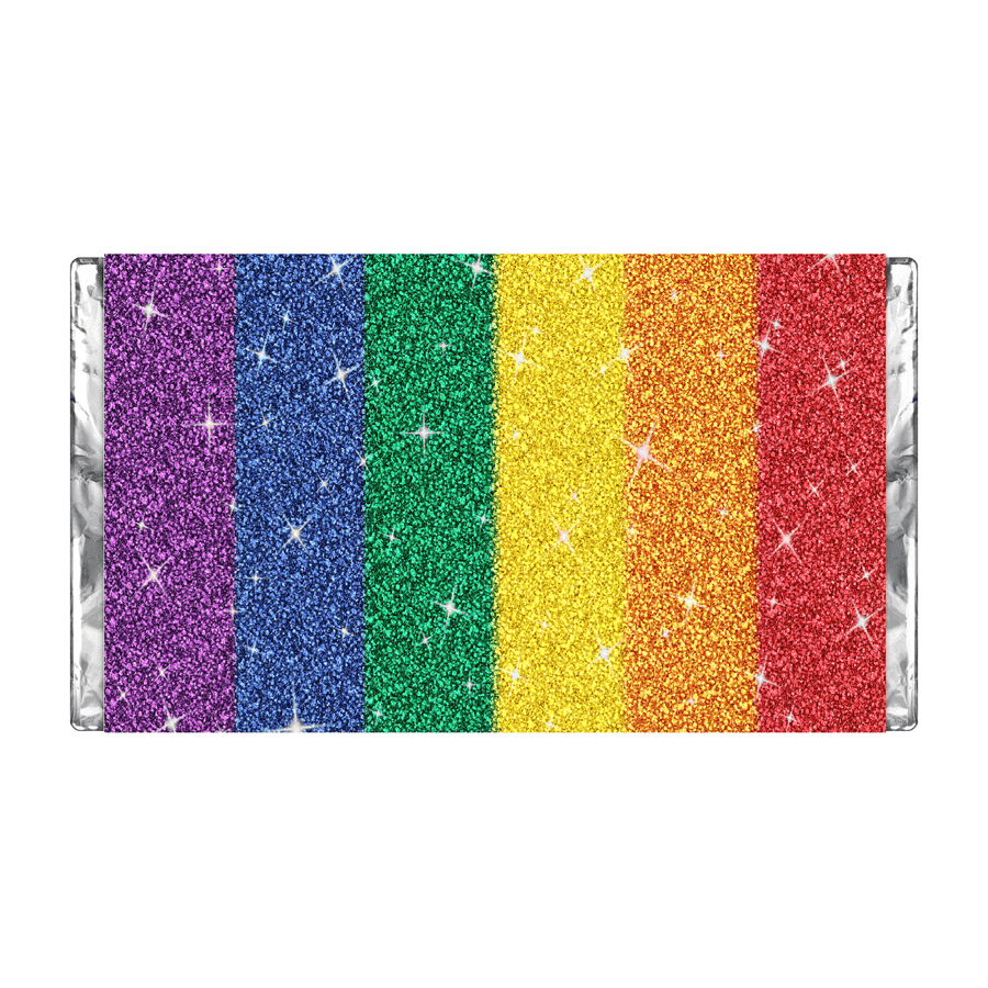 Glitter Rainbow | Personalised Chocolate Bars