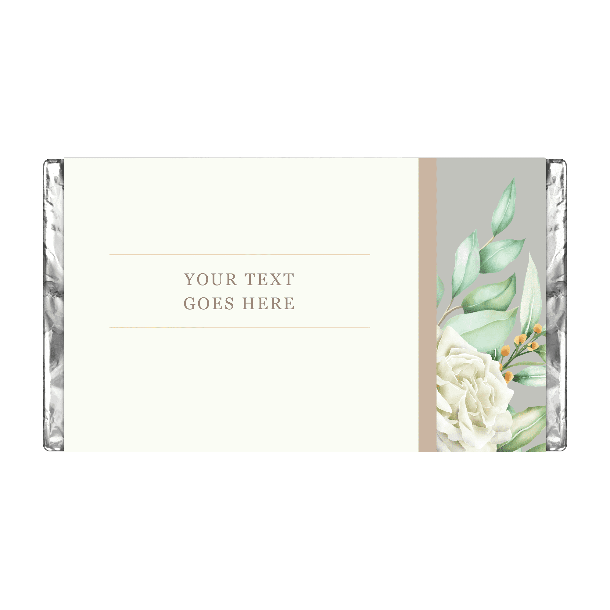 Green & Gold Florals | Personalised Chocolate Bars
