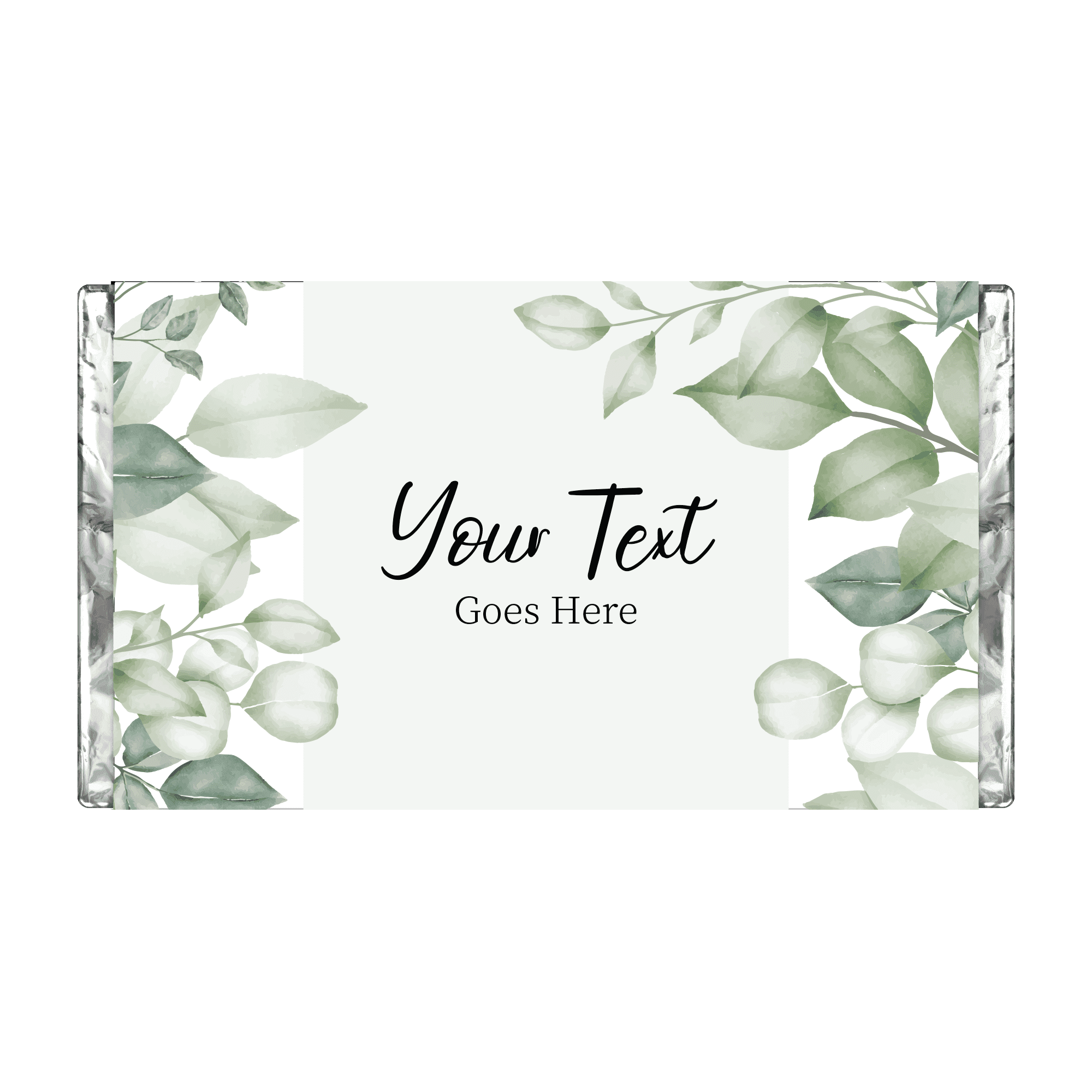 Greenery Border | Personalised Chocolate Bars