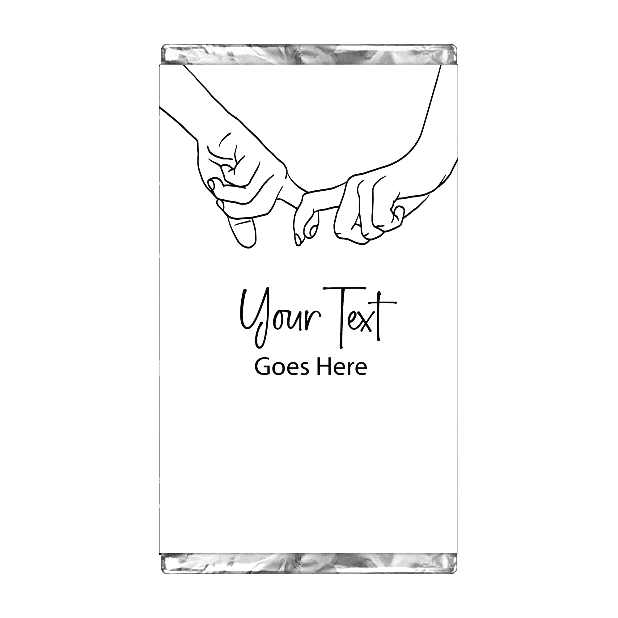 Holding Hands | Personalised Chocolate Bars