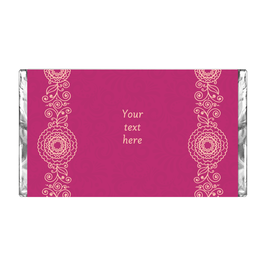 Pink Henna | Personalised Chocolate Bars