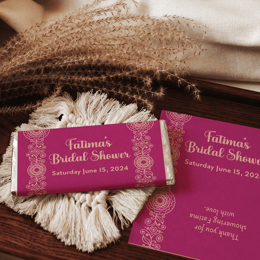 Pink Henna | Personalised Chocolate Bars