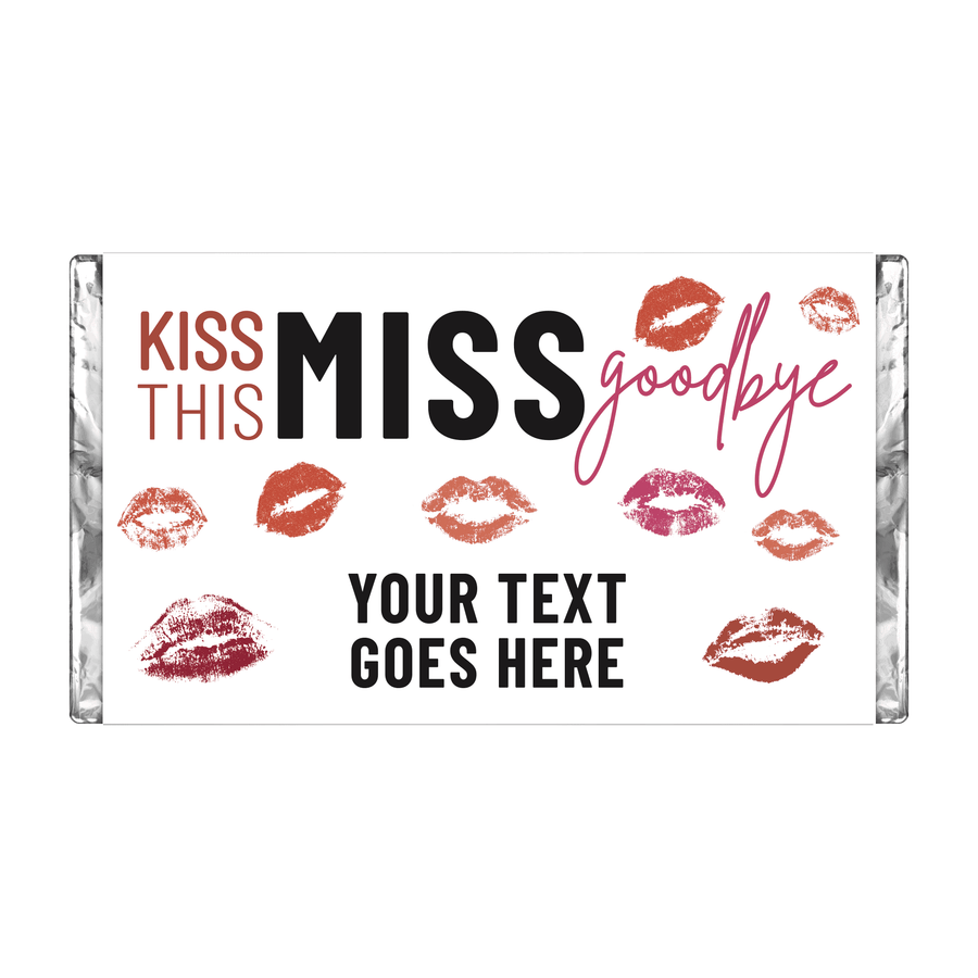 Kiss This Miss Goodbye | Personalised Chocolate Bars