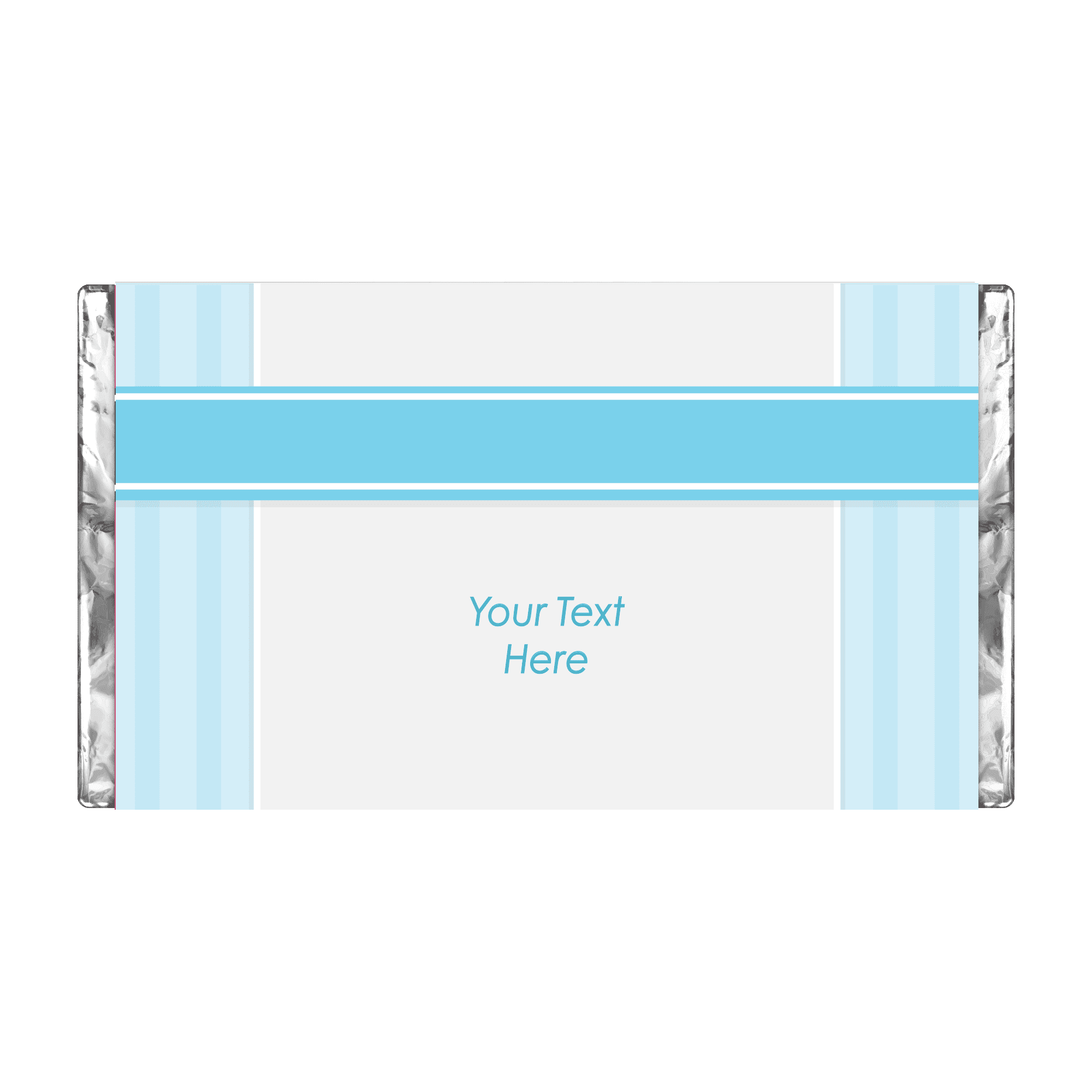 Light Blue Cross | Stripes | Personalised Chocolate Bars