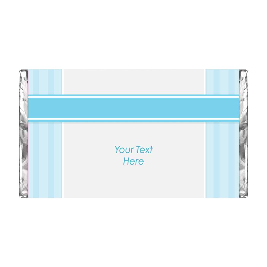 Light Blue Cross | Stripes | Personalised Chocolate Bars