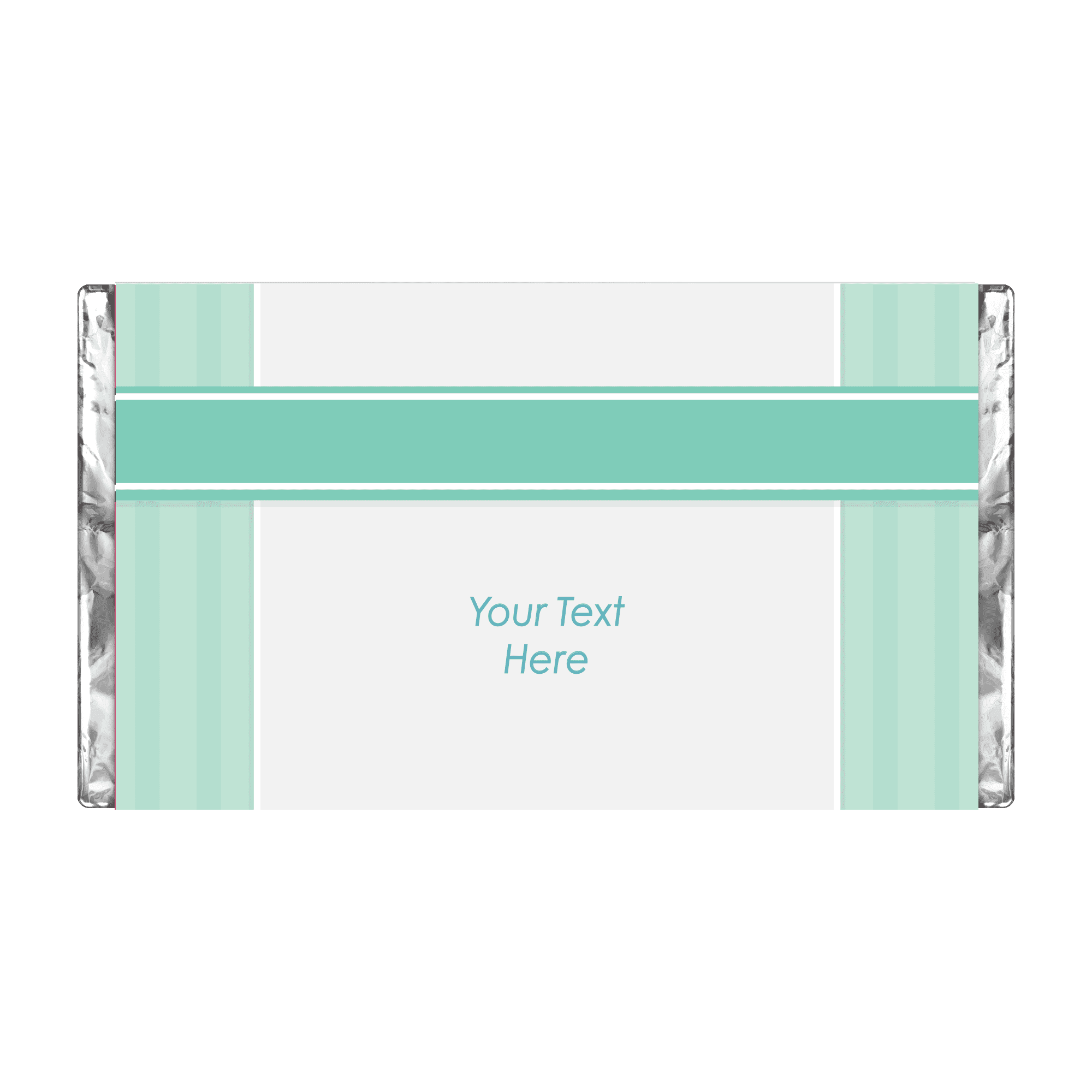 Light Green Cross | Stripes | Personalised Chocolate Bars