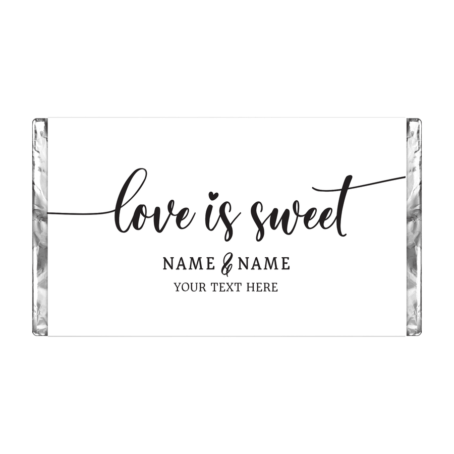 Love is Sweet #1 | Personalised Chocolate Bars