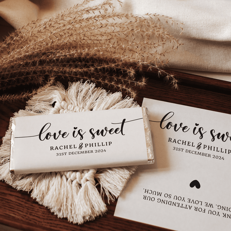 Love is Sweet #1 | Personalised Chocolate Bars