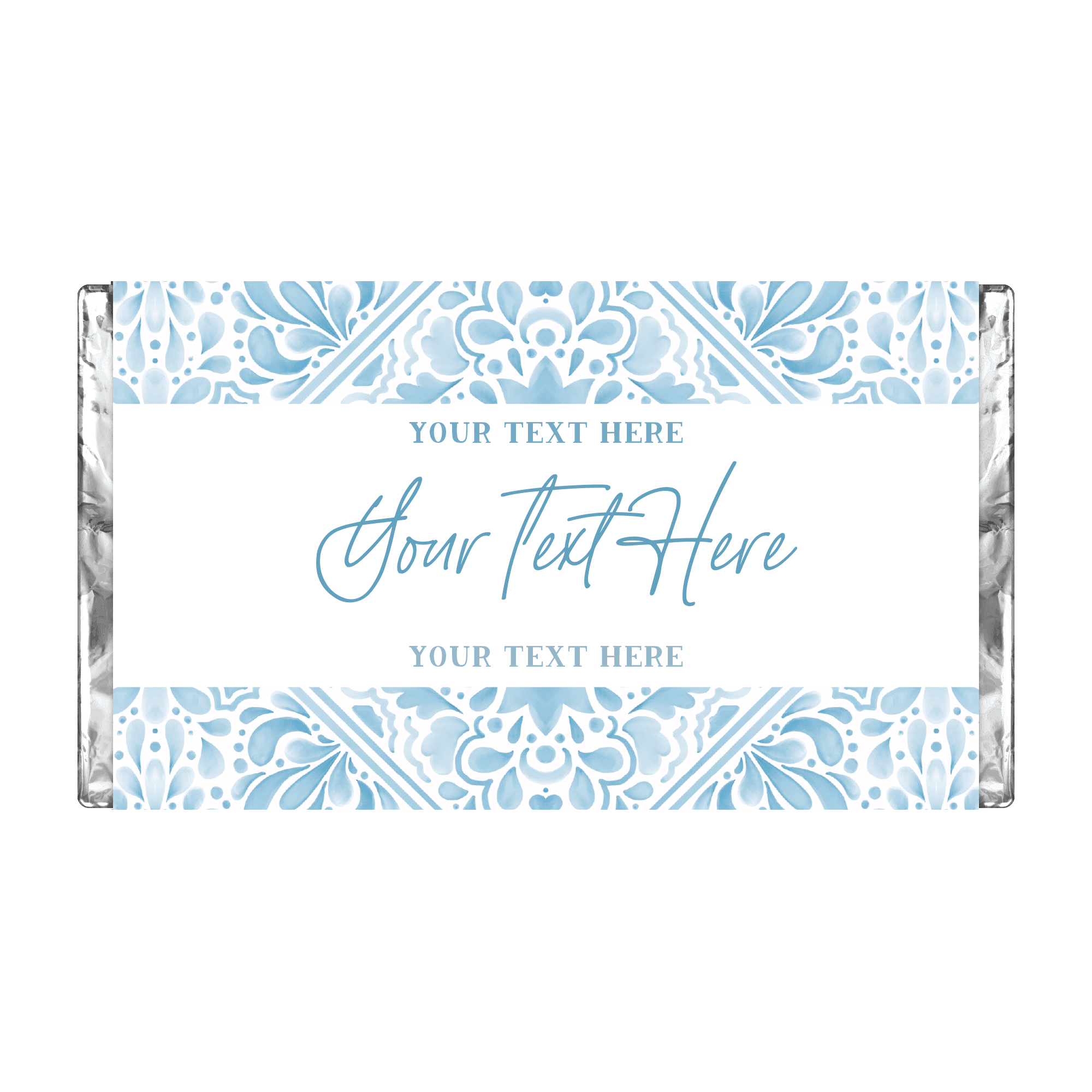 Mediterranean Blue | Personalised Chocolate Bars