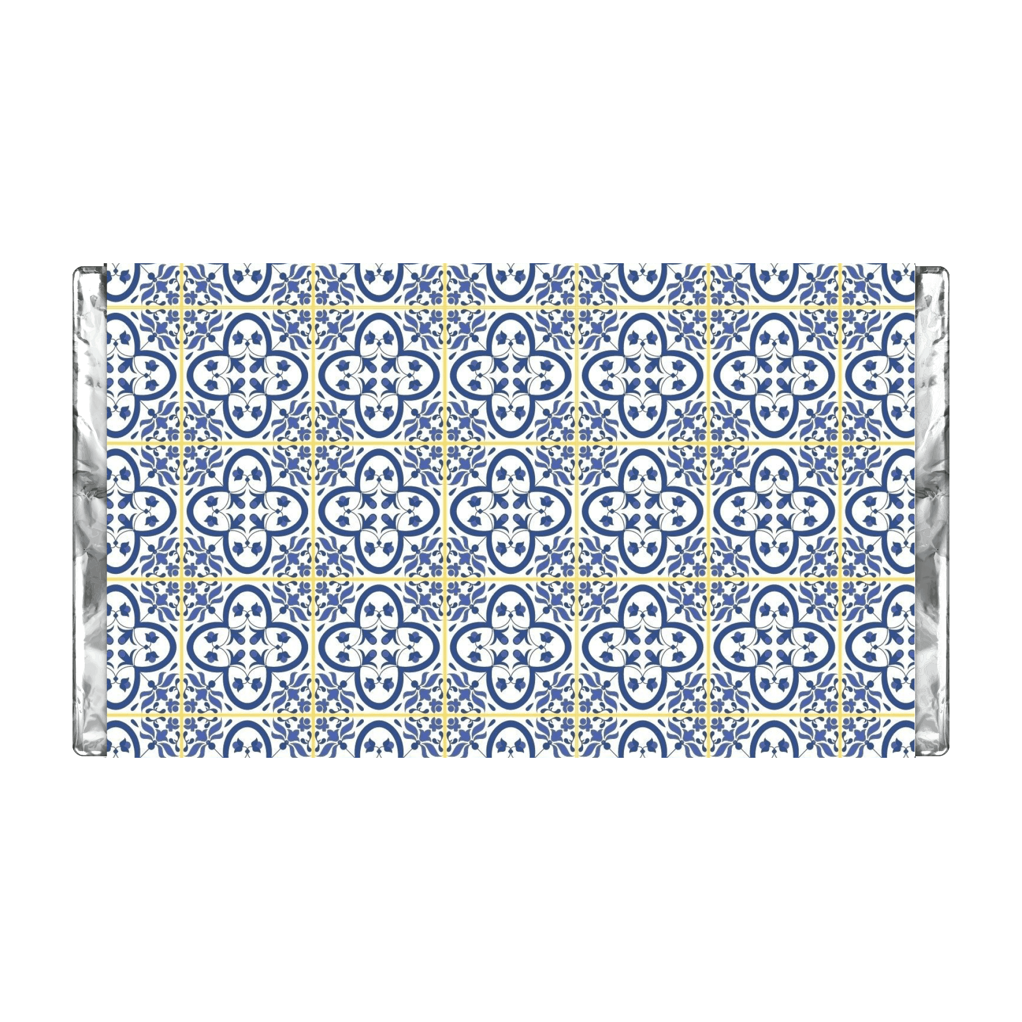 Mediterranean Blue & Yellow | Personalised Chocolate Bars