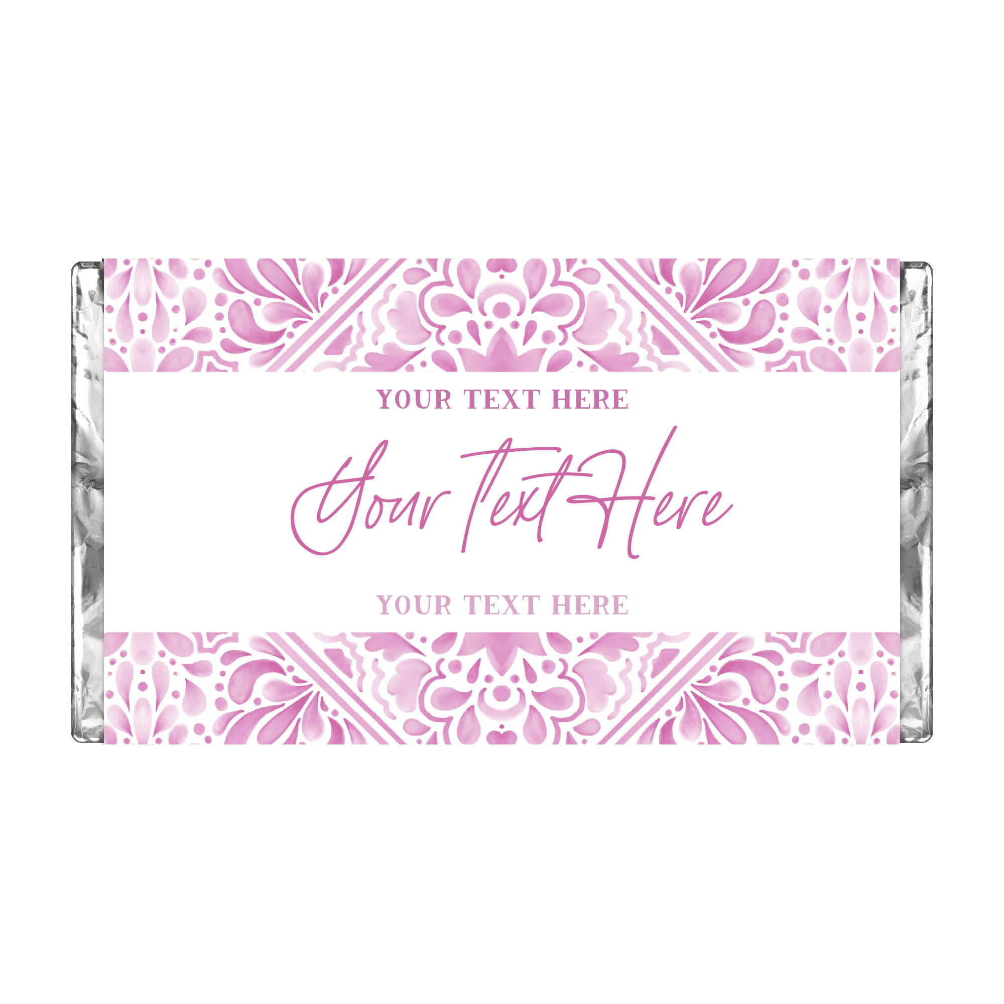 Mediterranean Pink | Personalised Chocolate Bars