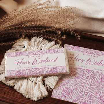 Mediterranean Pink | Personalised Chocolate Bars