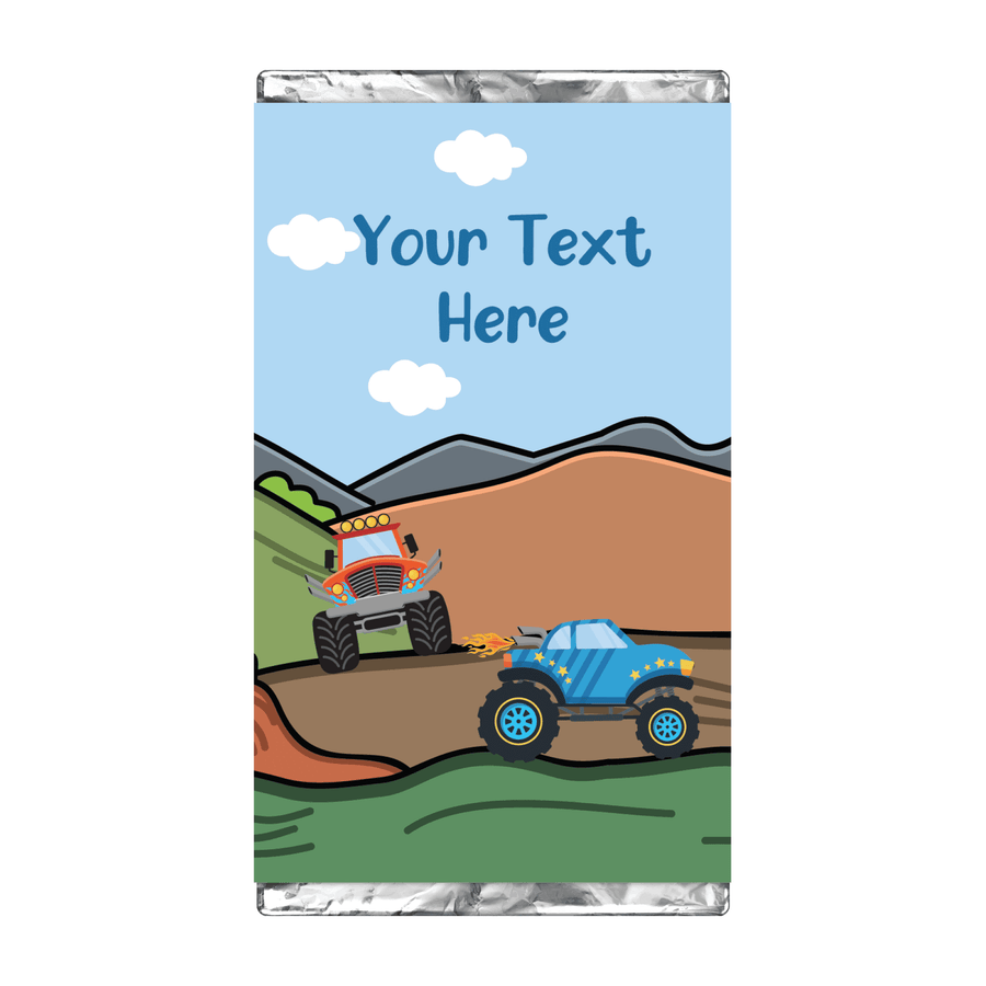 Monster Trucks | Personalised Chocolate Bars