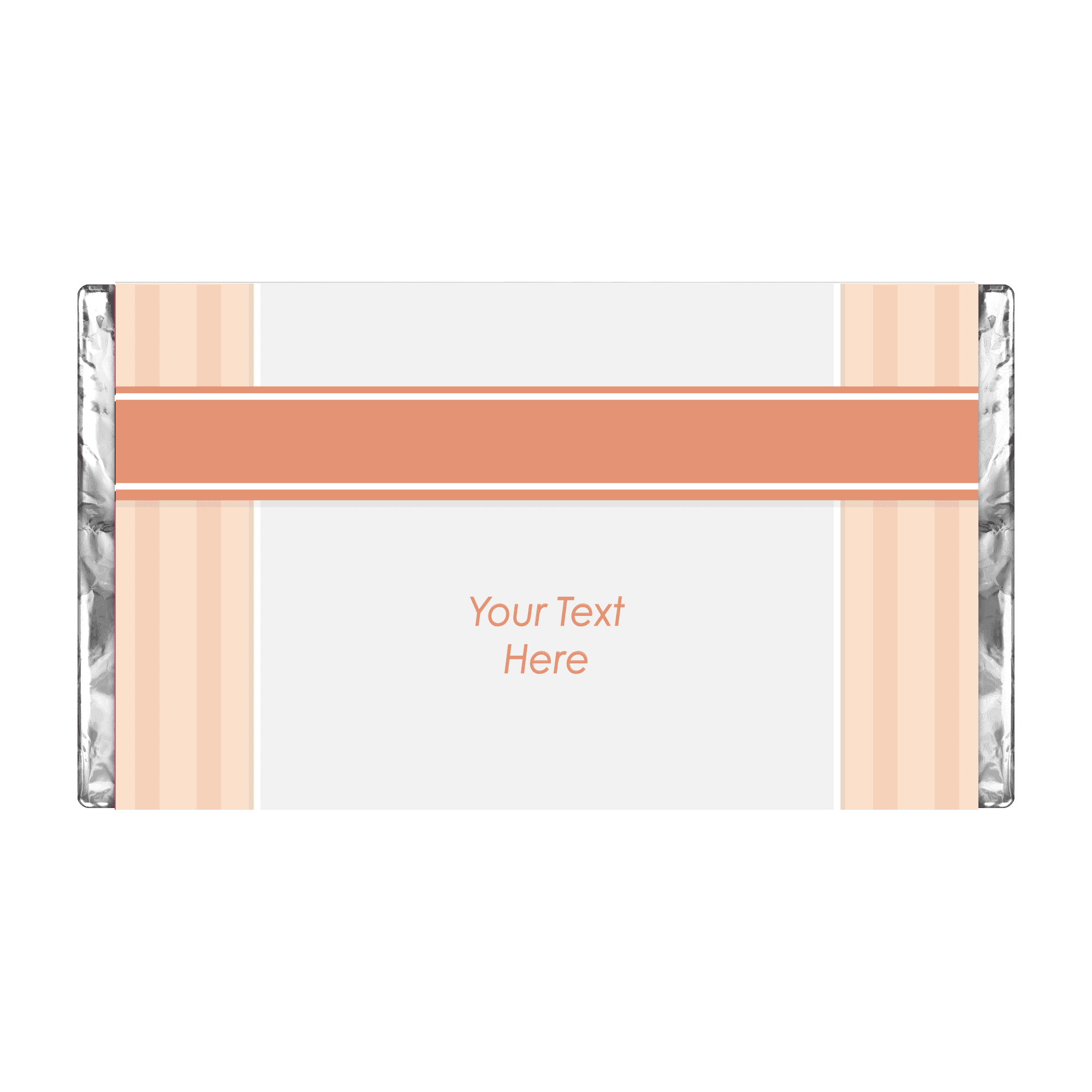 Orange Cross | Stripes | Personalised Chocolate Bars