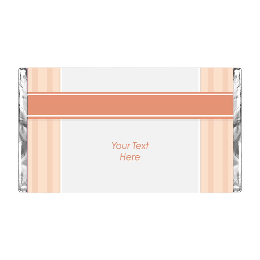 Orange Cross | Stripes | Personalised Chocolate Bars