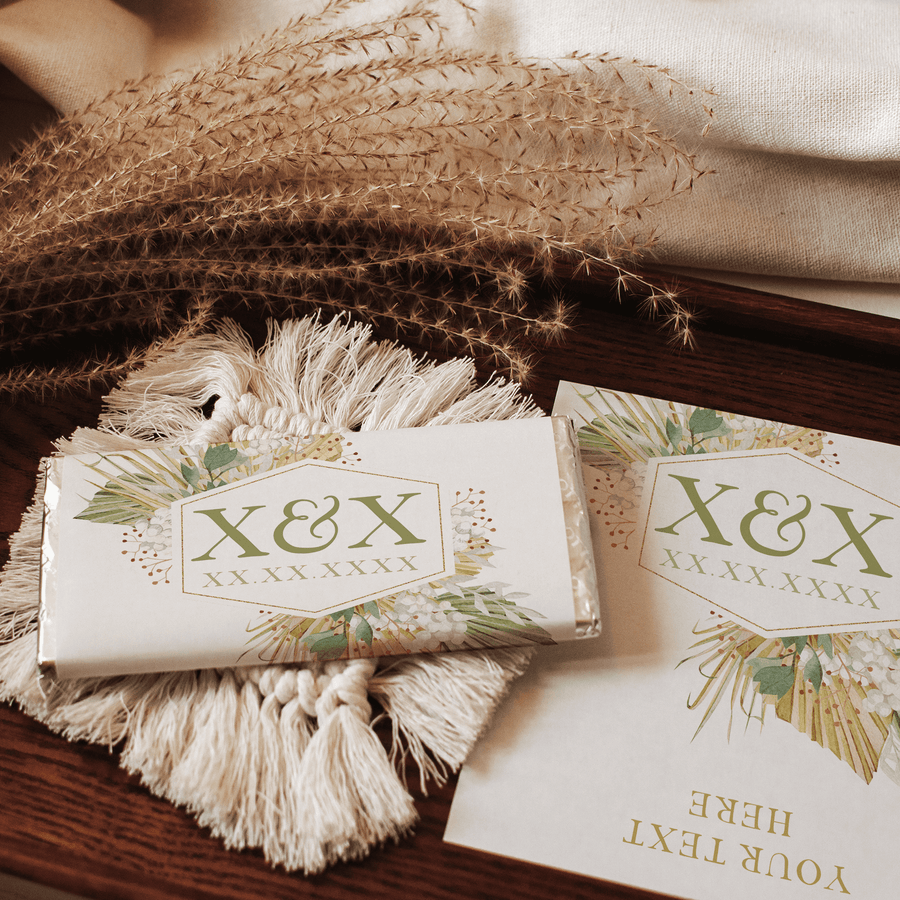 Pampas Grass | Personalised Chocolate Bars