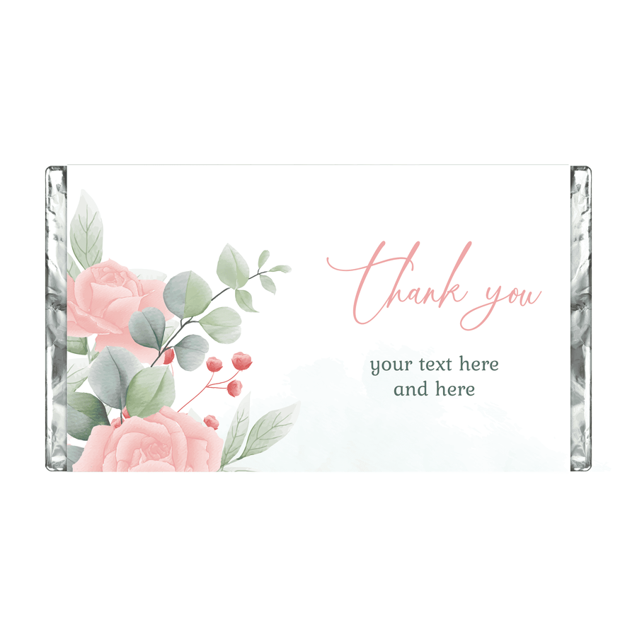 Pastel Roses | Personalised Chocolate Bars