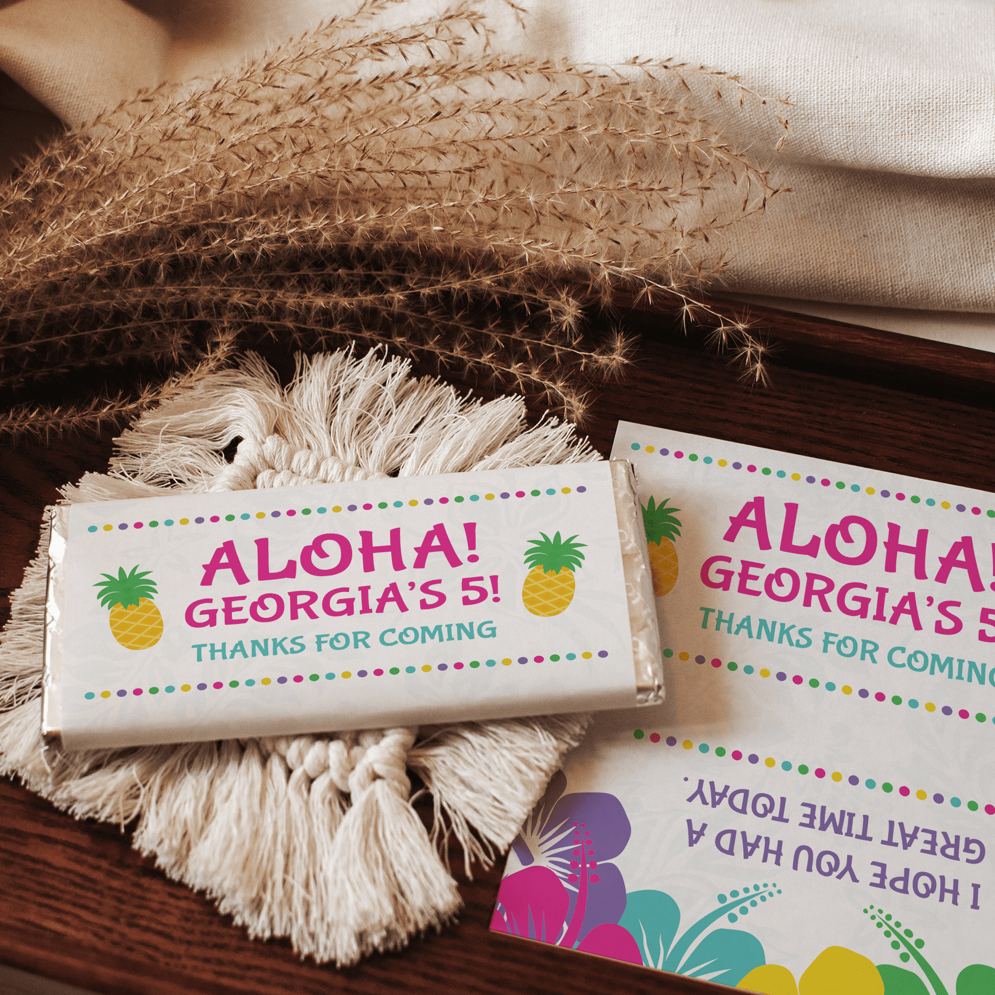 Pineapples | Personalised Chocolate Bars