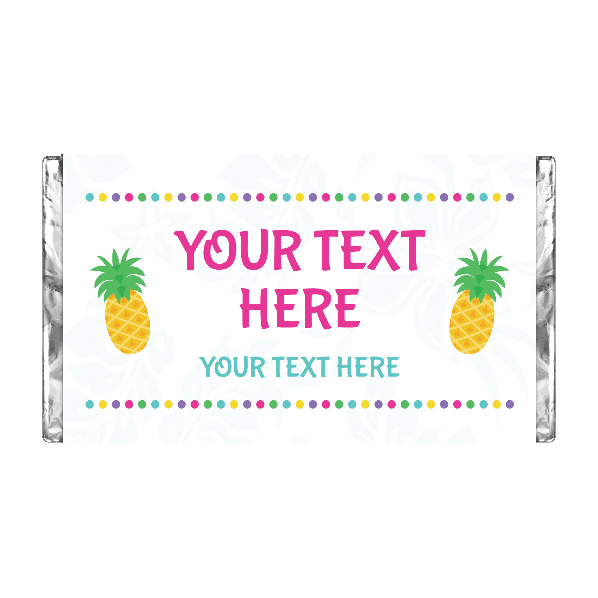 Pineapples | Personalised Chocolate Bars