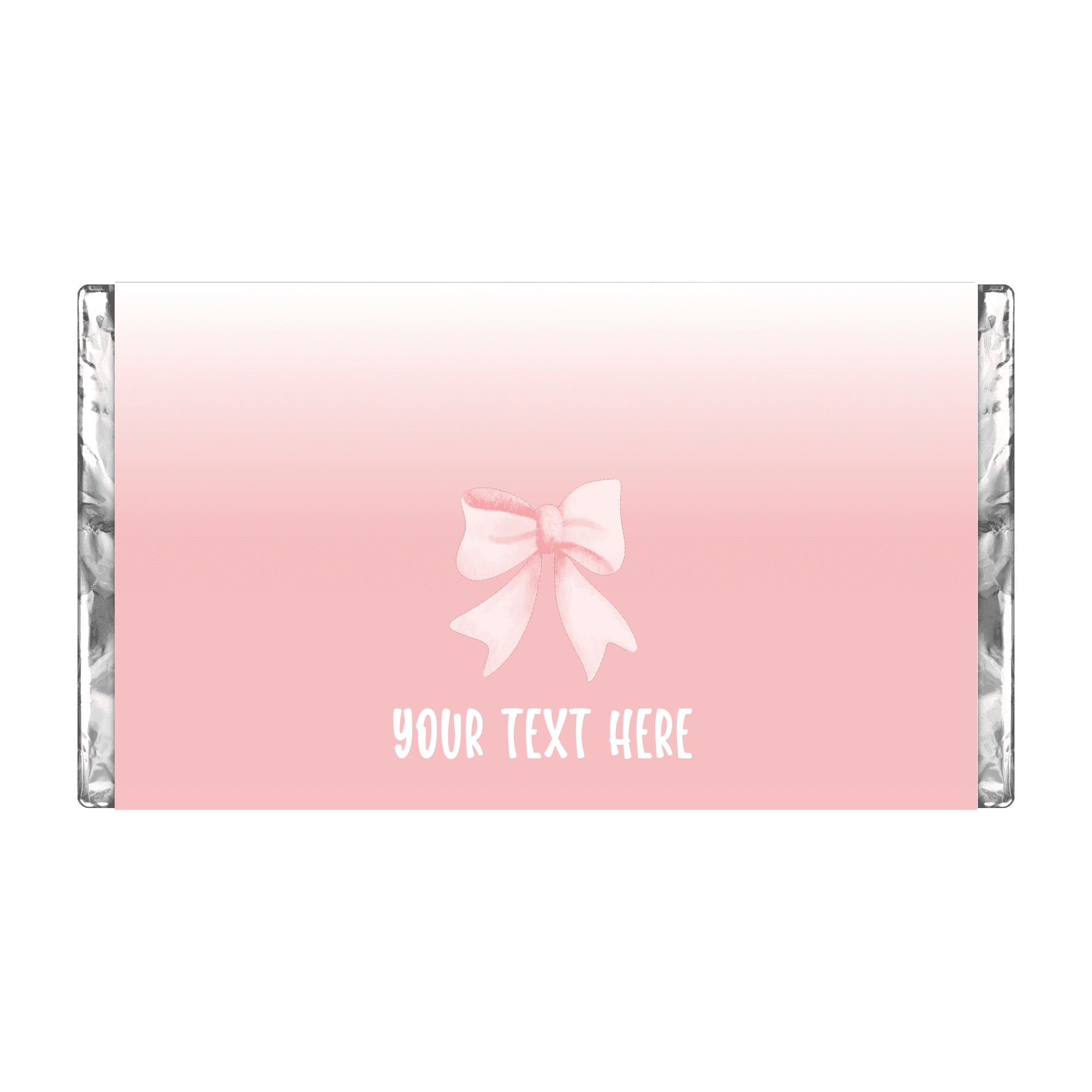 Pink Bear Balloons | Personalised Chocolate Bars