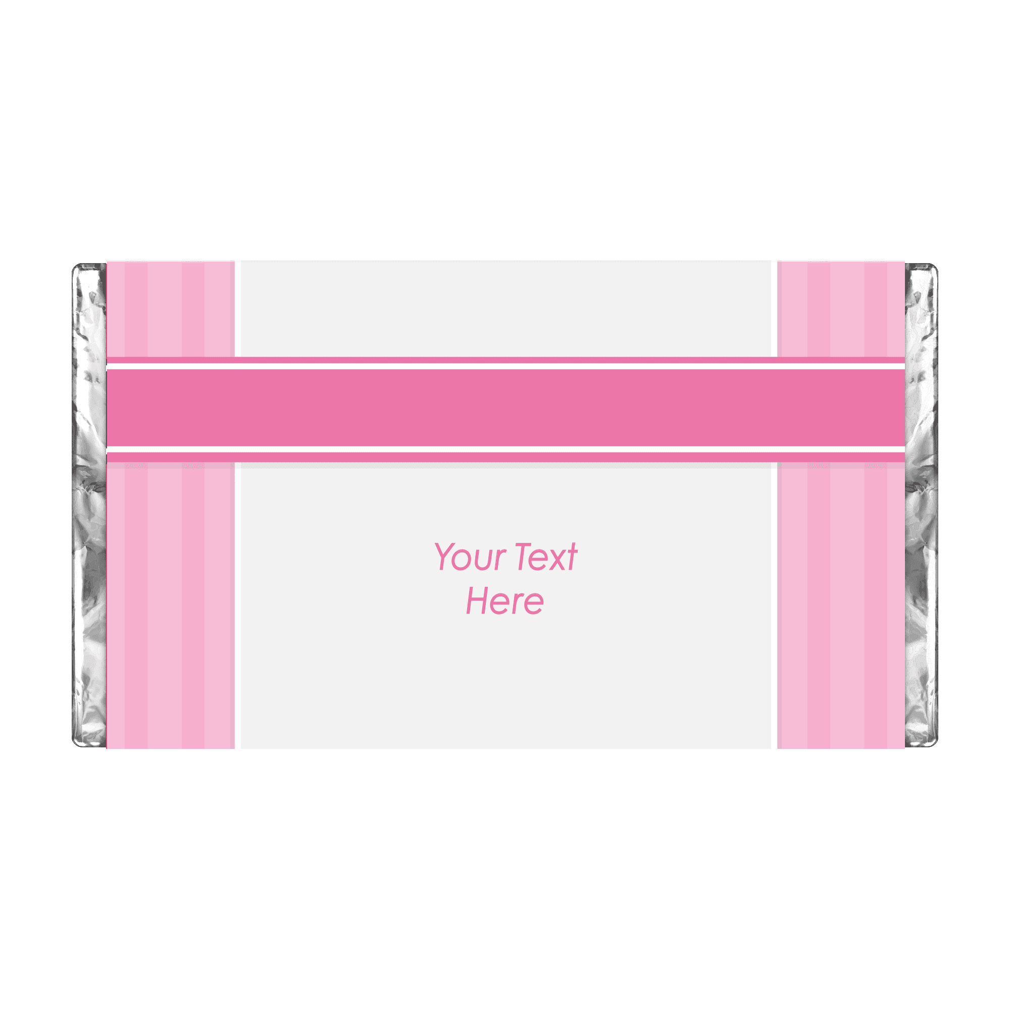 Pink Cross | Stripes | Personalised Chocolate Bars