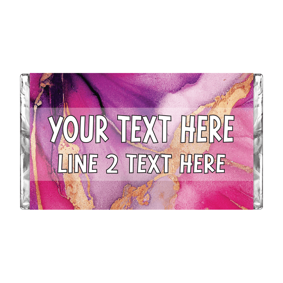 Pink Marble #2 | Personalised Chocolate Bars