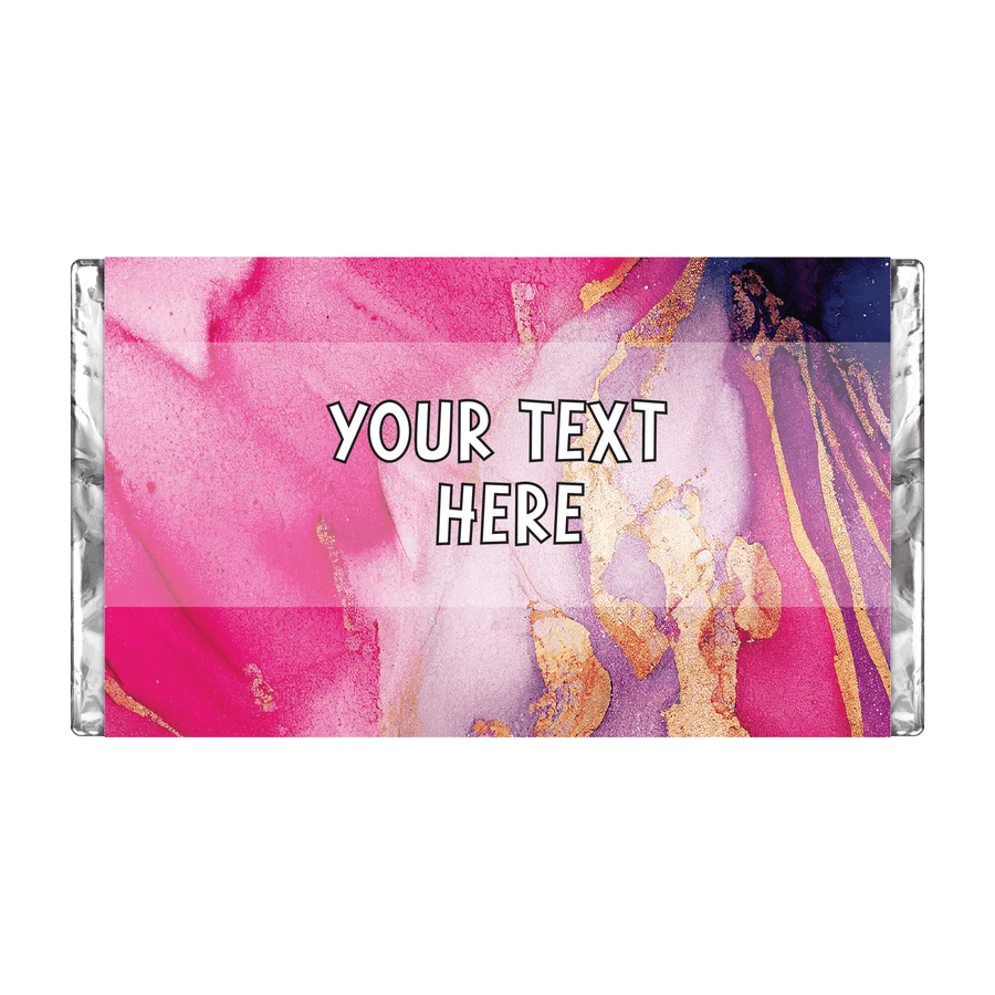 Pink Marble #2 | Personalised Chocolate Bars