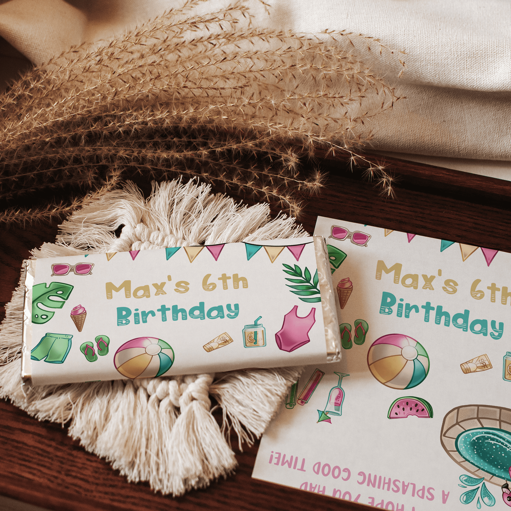 Pool Party | Personalised Chocolate Bars