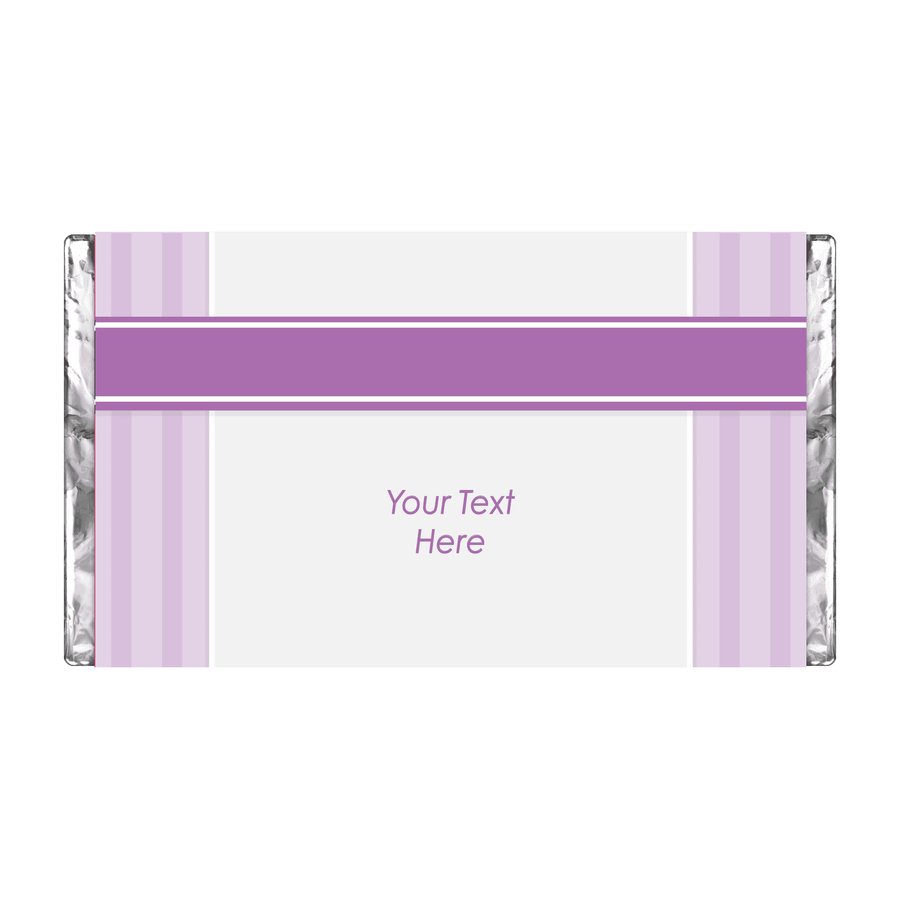 Purple Cross | Stripes | Personalised Chocolate Bars