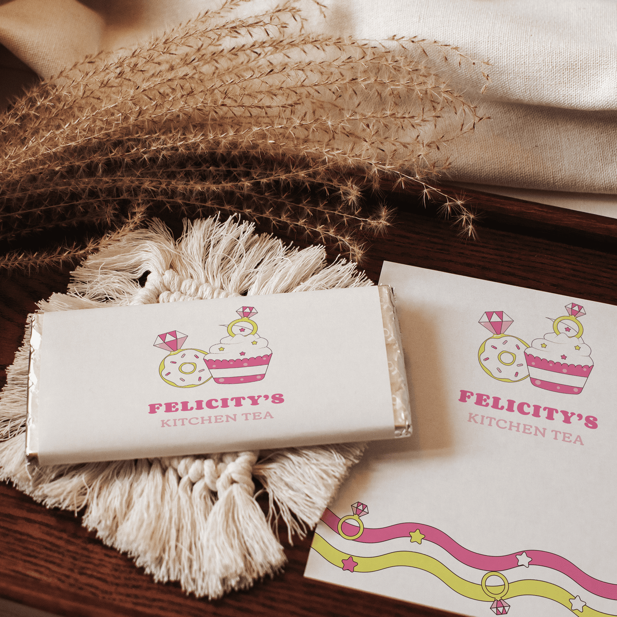 Retro Bling Cakes | Personalised Chocolate Bars