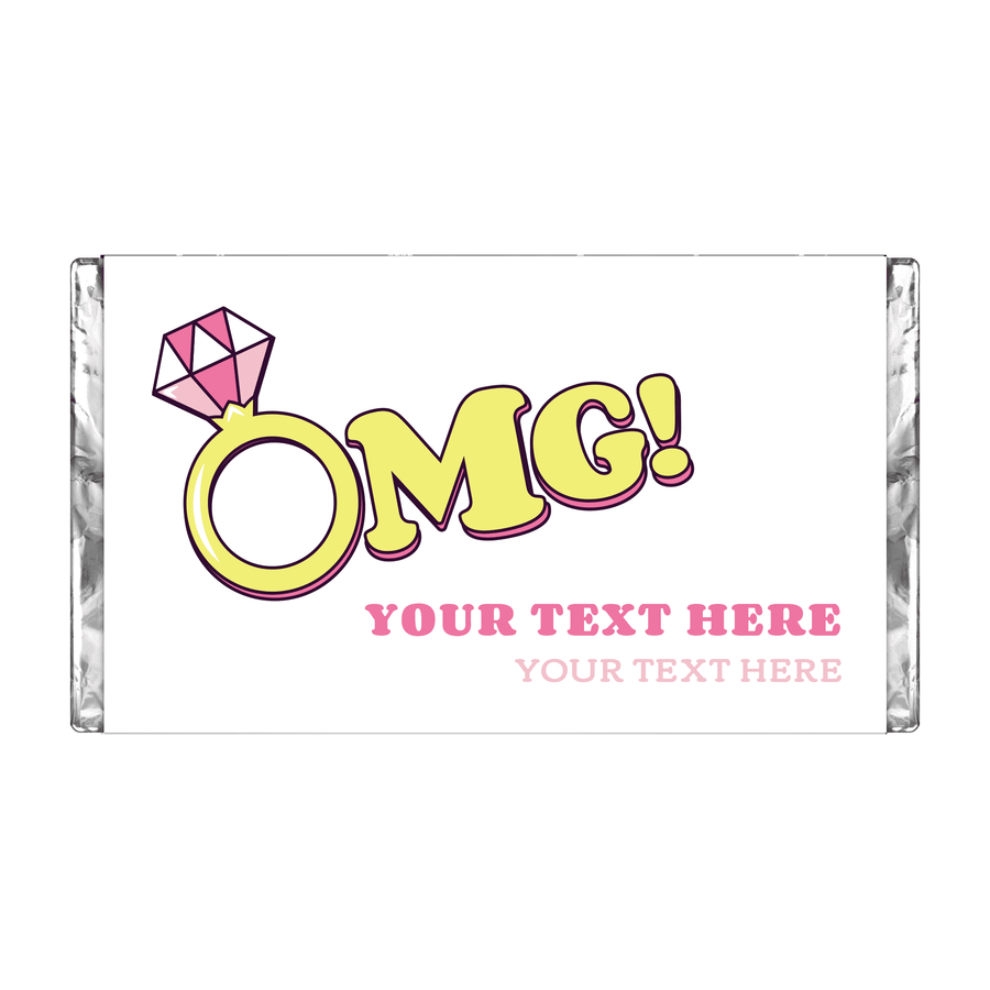 Retro OMG! Bling | Personalised Chocolate Bars