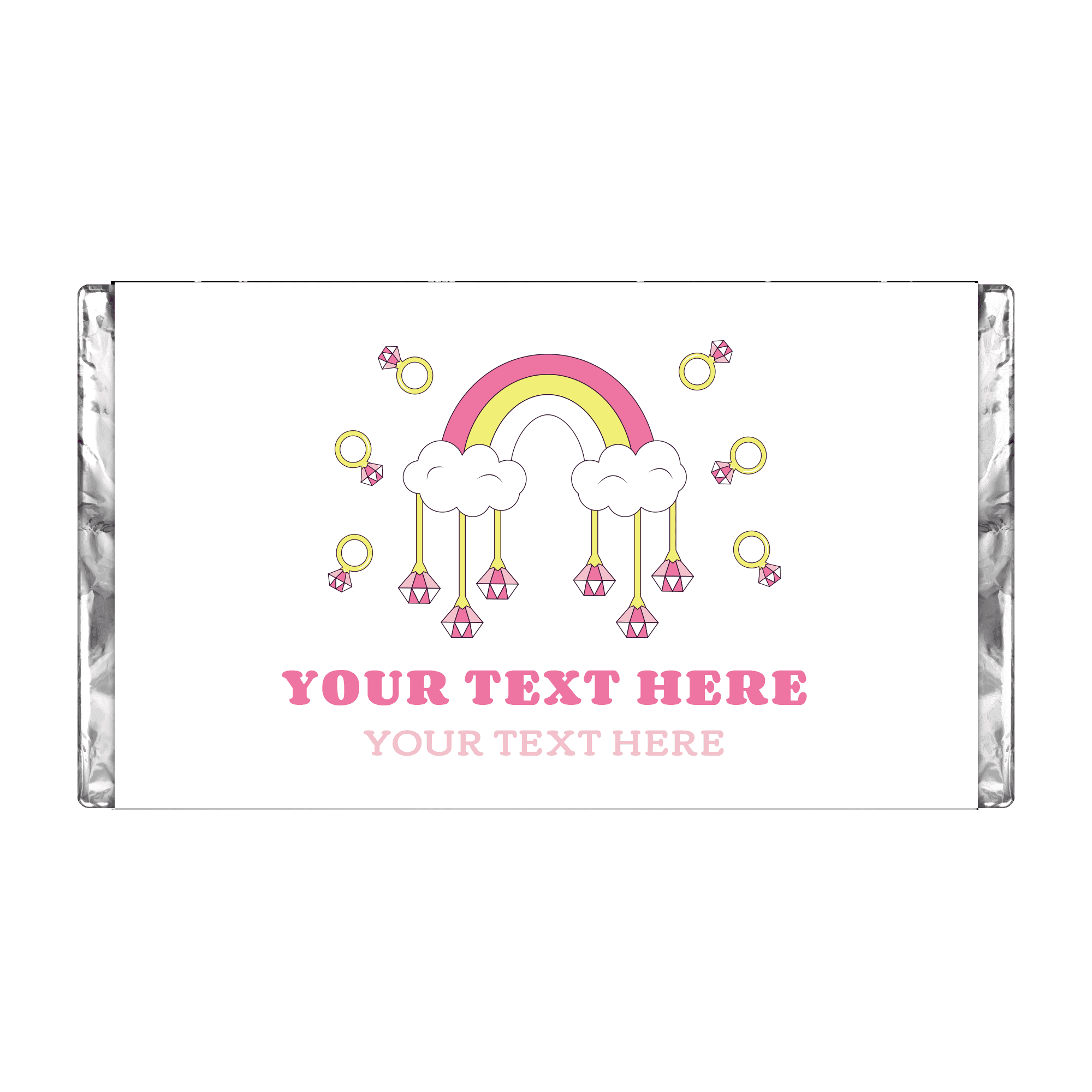 Retro Bling Rainbow | Personalised Chocolate Bars