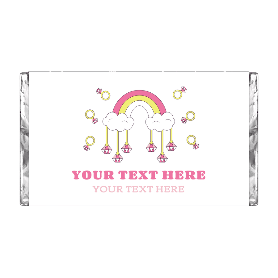 Retro Bling Rainbow | Personalised Chocolate Bars