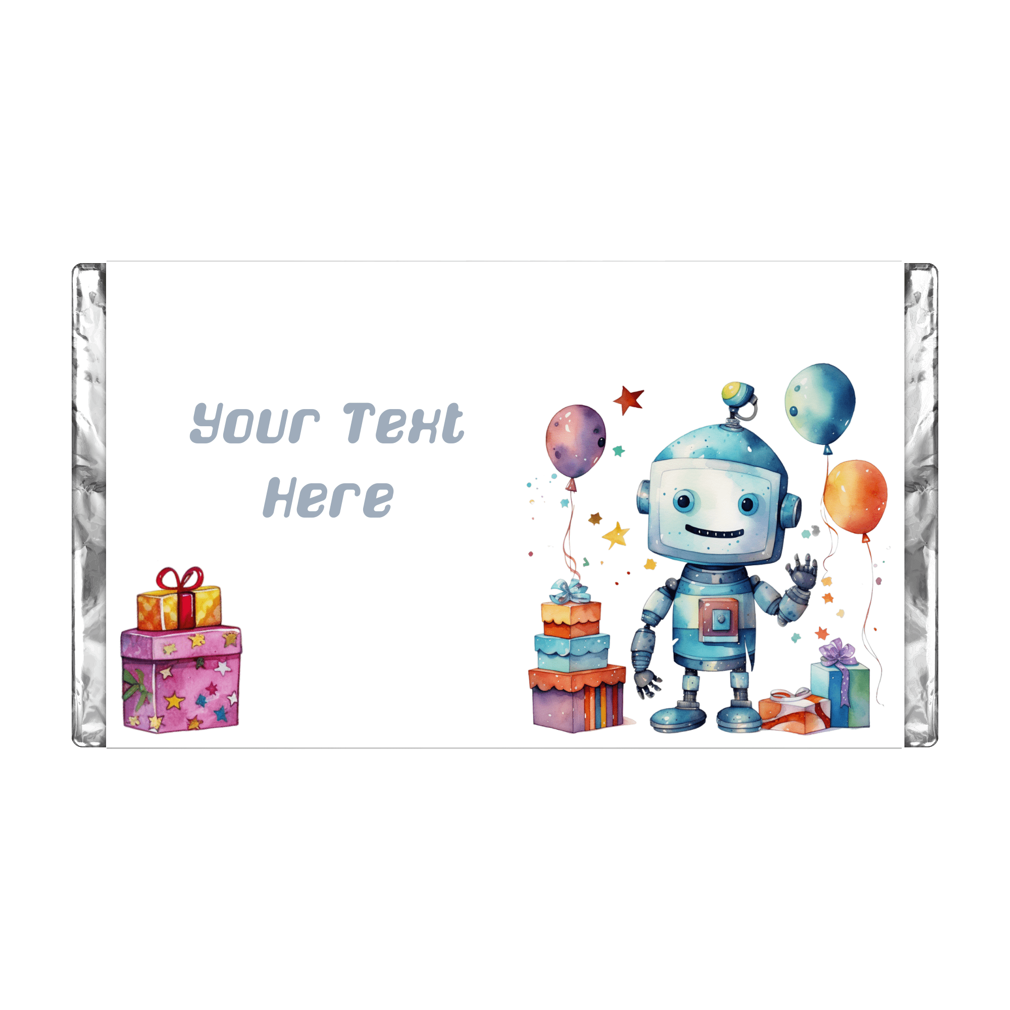 Robots | Personalised Chocolate Bars