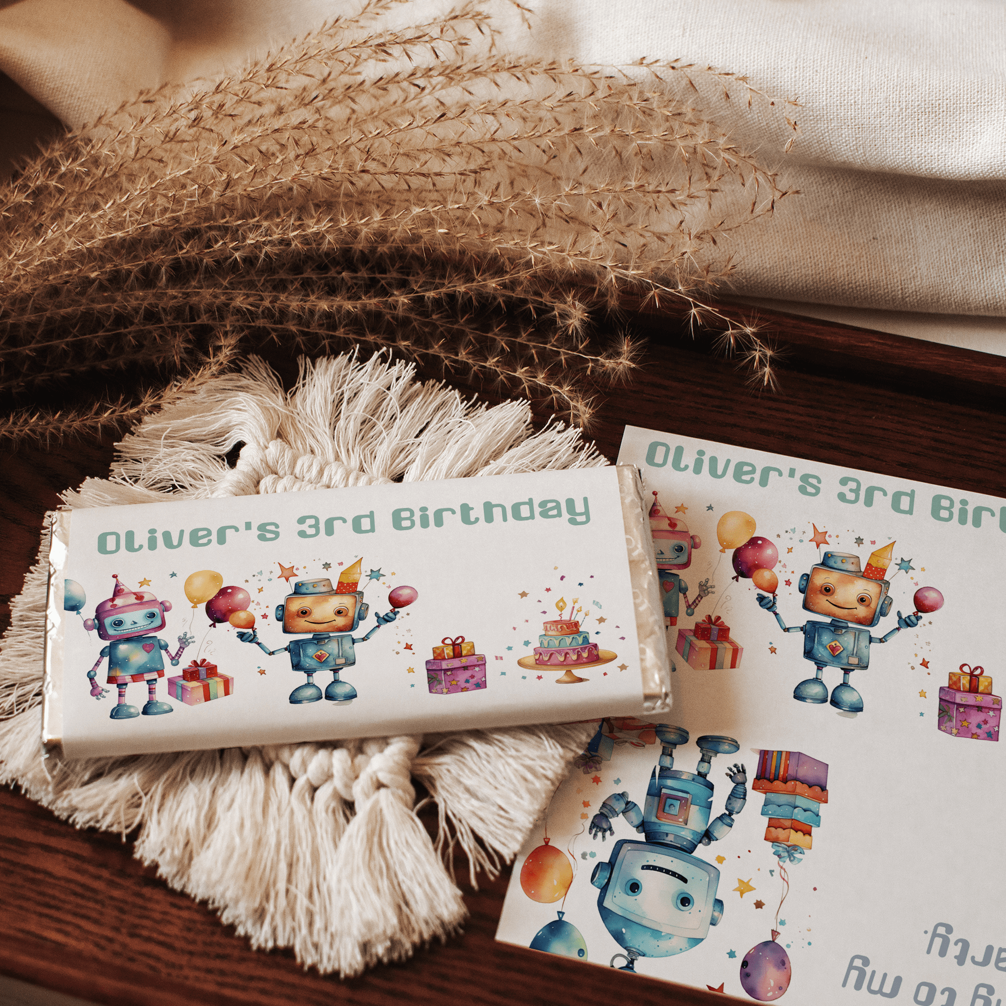 Robots | Personalised Chocolate Bars