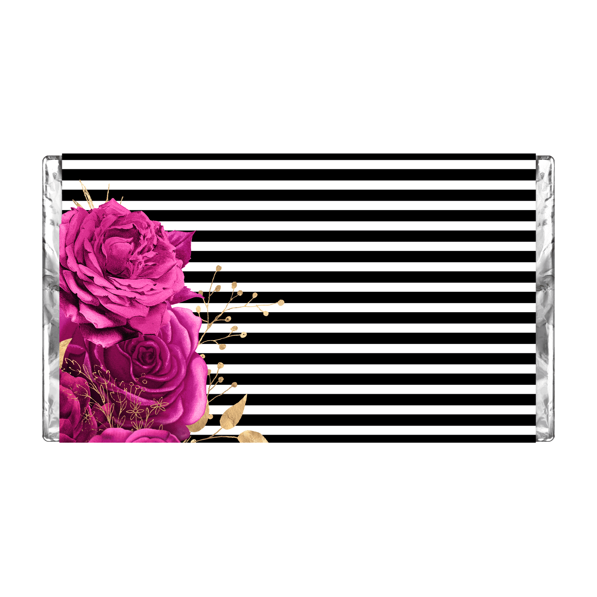 Pink Roses | Personalised Chocolate Bars