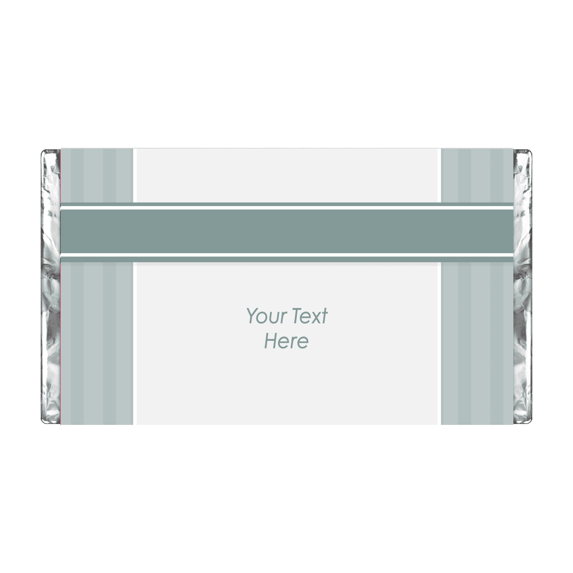Sage Green Cross | Stripes | Personalised Chocolate Bars