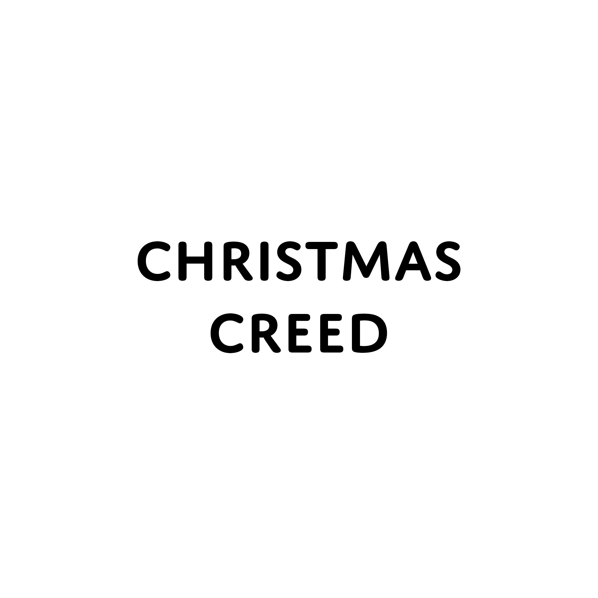 Christmas Creed