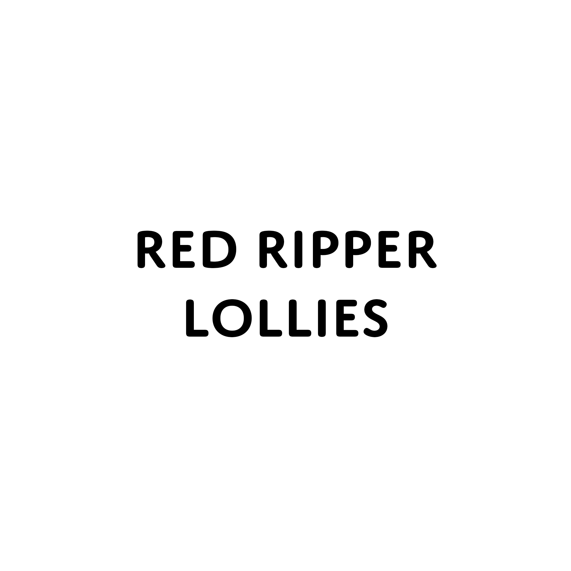Red Ripper Lollies