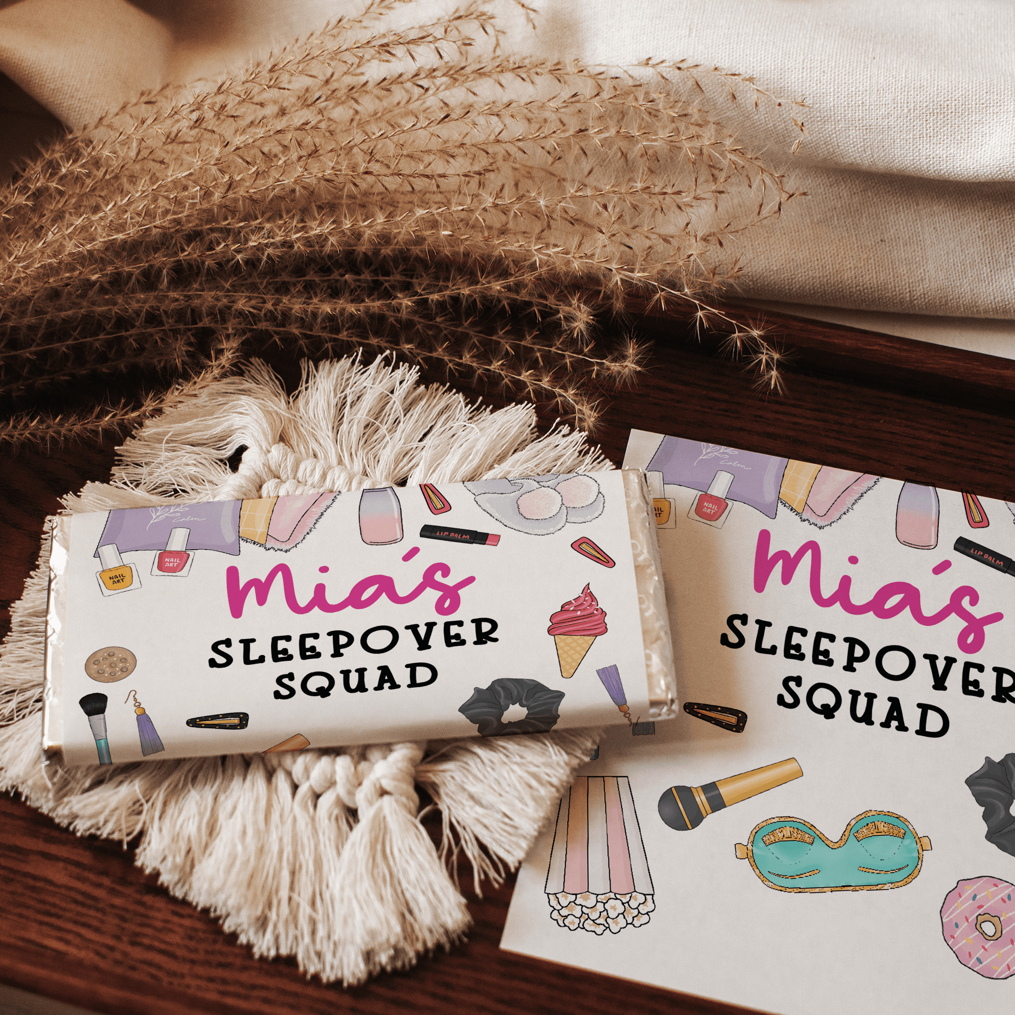 Sleepover | Personalised Chocolate Bars