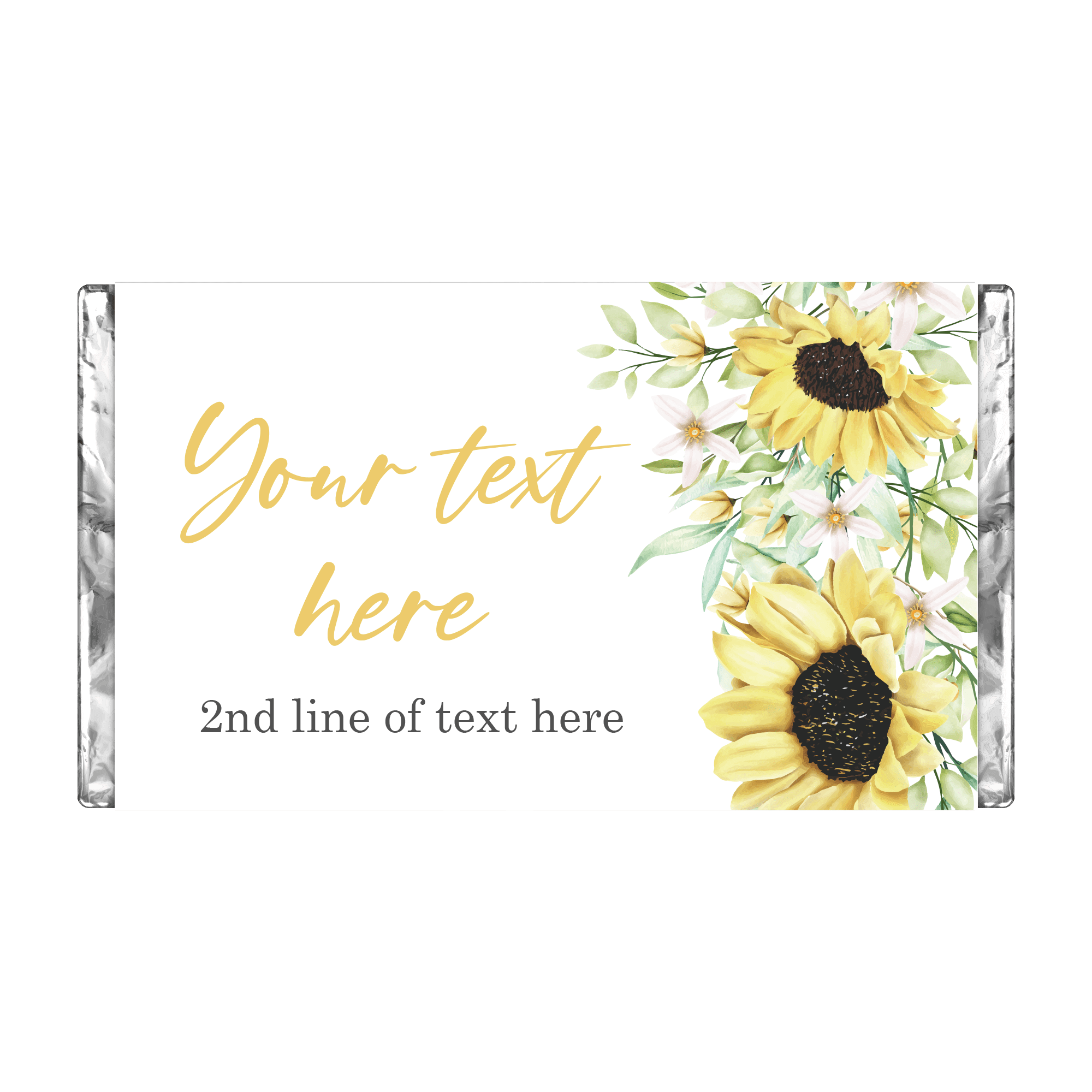 Sunflowers | Personalised Chocolate Bars