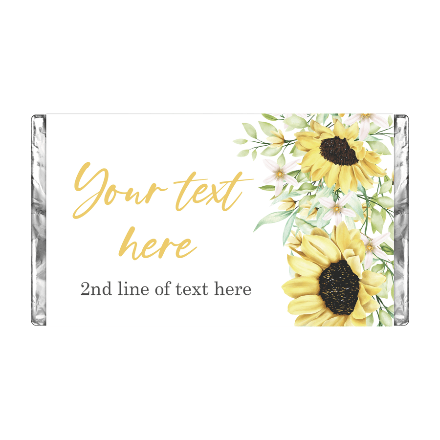 Sunflowers | Personalised Chocolate Bars