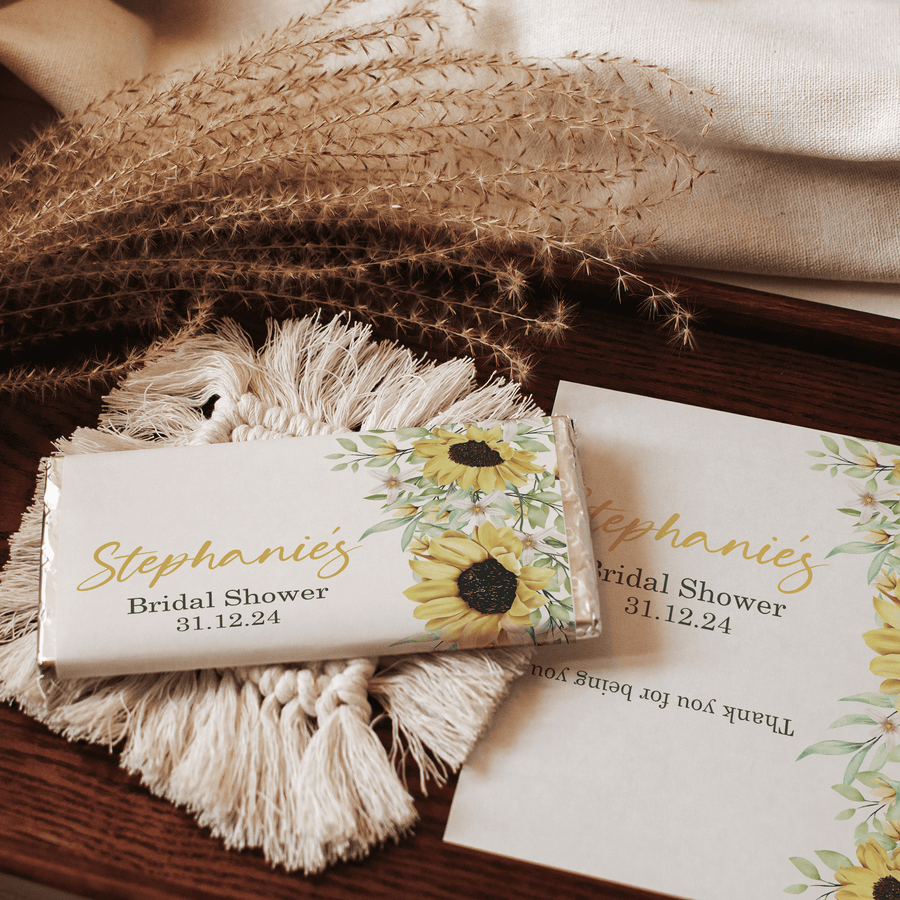 Sunflowers | Personalised Chocolate Bars