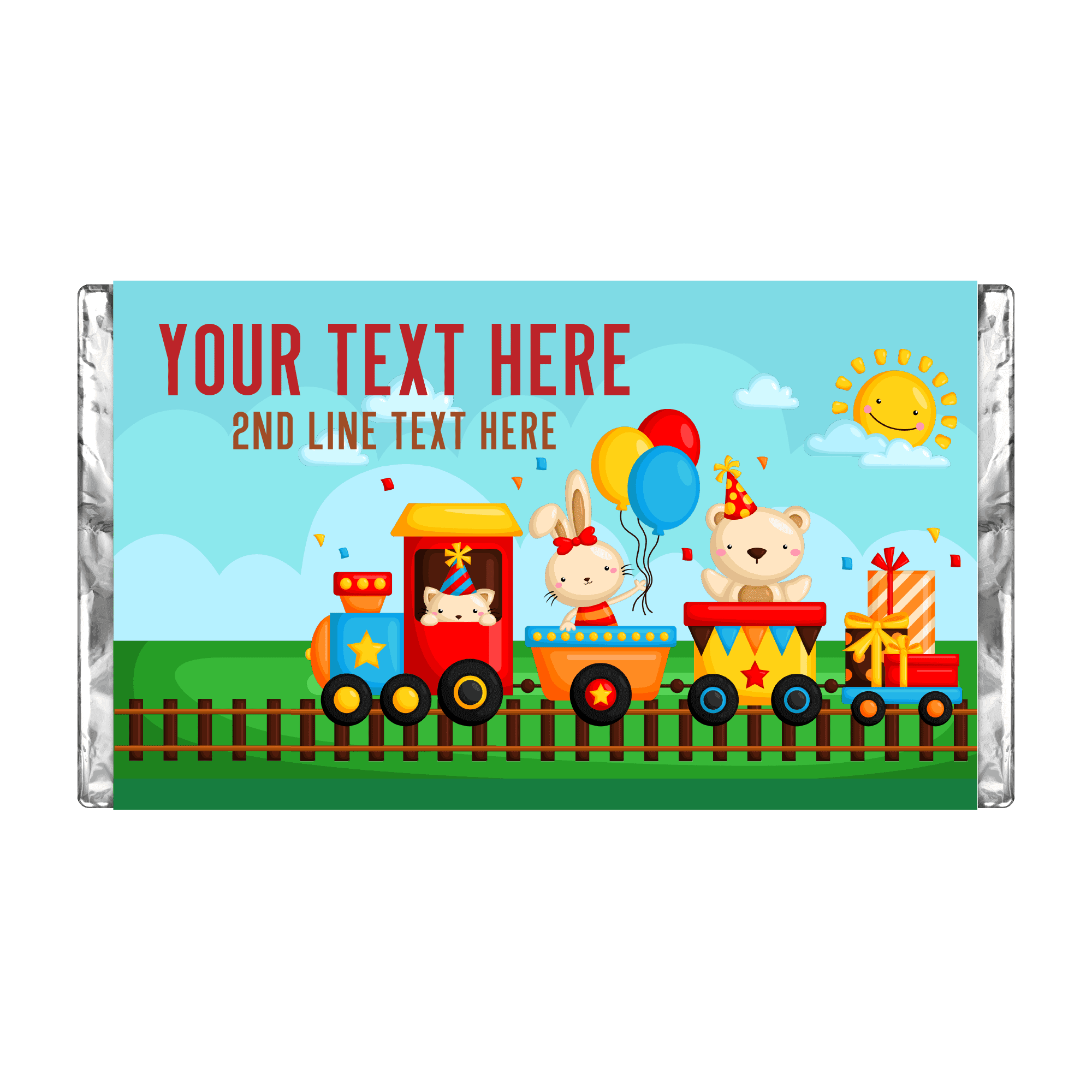 Trains | Personalised Chocolate Bars