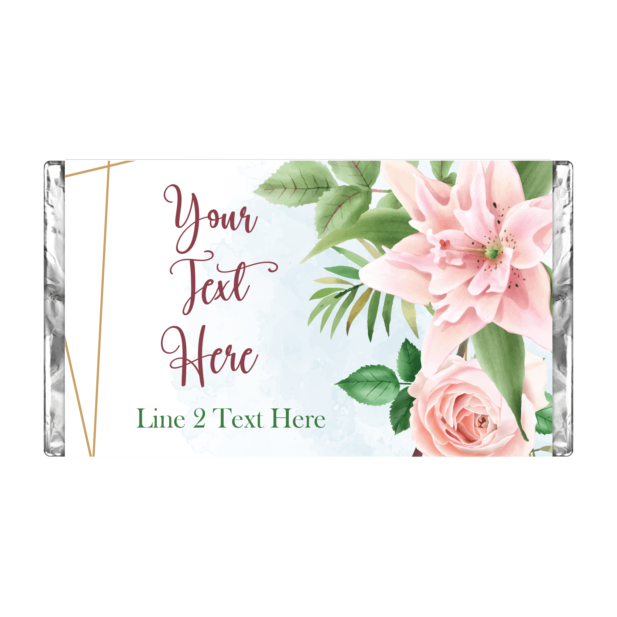 Tropical Florals | Personalised Chocolate Bars