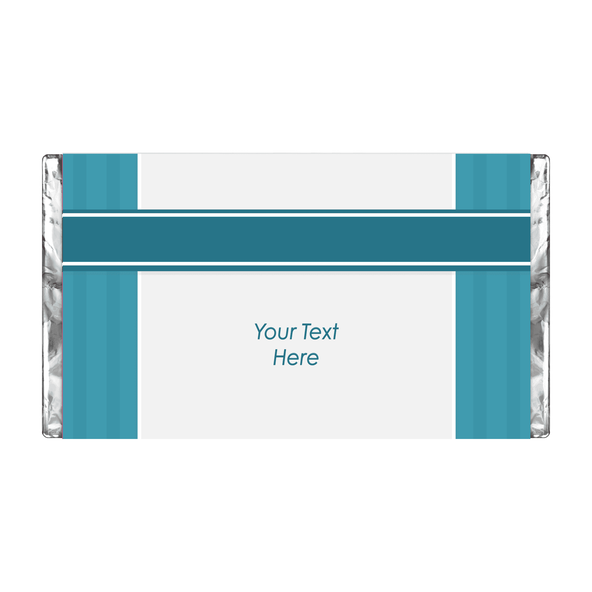 Turquoise Cross | Stripes | Personalised Chocolate Bars