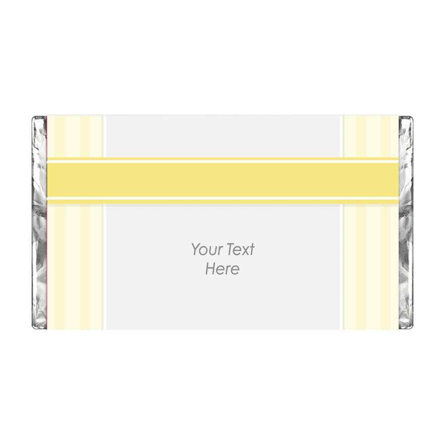 Yellow Cross | Stripes | Personalised Chocolate Bars