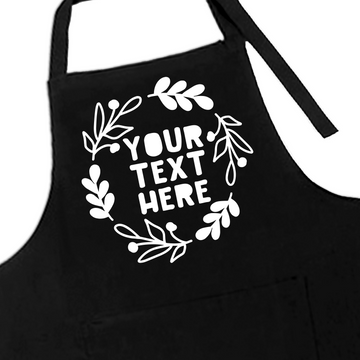 Wreath & Text Apron